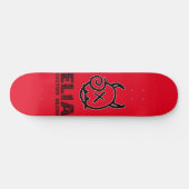 Rode logo dek persoonlijk skateboard (Horizontaal)