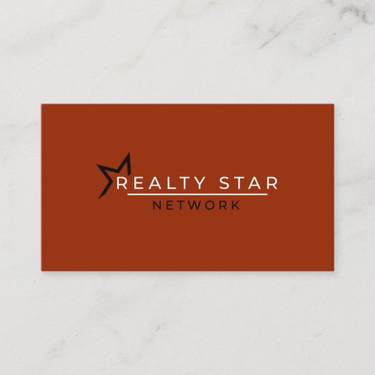 Rode Logo met rode banner Visitekaartje (Voorkant)