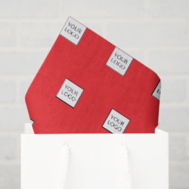 Rode Logo Promotionele Zakelijke Verpakking Tissuepapier