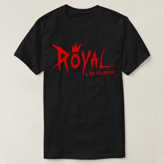 rode logo royal &amp; de serpent singer songwriter t-shirt (Design voorkant)