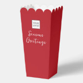 Rode Logo Tekst Promotionele Bedrijfsverpakking Bedankdoosjes (Achterkant)