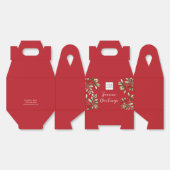 Rode Logo Tekst Promotionele Bedrijfsverpakking Bedankdoosjes (Ongevouwen)