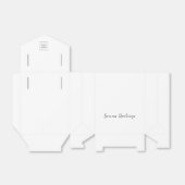 Rode logo tekst promotionele zakelijke verpakking bedankdoosjes (Uitgevouwen)