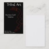 Rode Logo tribale kunst Visitekaartje (Voorkant / Achterkant)