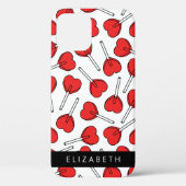 Rode Lolly's, Hart Lolly's, Lolly, Je Naam Case-Mate iPhone Case (Achterkant)
