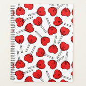 Rode lolly's, Hart lolly's, Lolly patroon Planner (Voorkant)