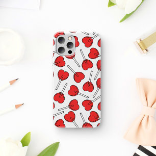 Rode Lolly's, Hart Lolly's, Lolly Sticker Case-Mate iPhone Case