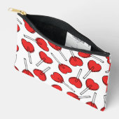 Rode Lolly's, Hart Lolly's, Lolly Sticker Etui (Open)