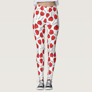 Rode Lolly's, Hart Lolly's, Lolly Sticker Leggings