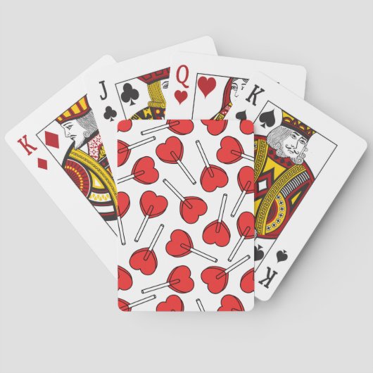 Rode Lolly's, Hart Lolly's, Lolly Sticker Pokerkaarten (Achterkant)