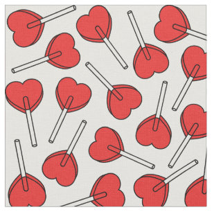 Rode Lolly's, Hart Lolly's, Lolly Sticker Stof