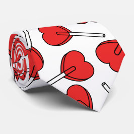 Rode Lolly's, Hart Lolly's, Lolly Sticker Stropdas