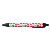Rode Lolly's, Hart Lolly's, Lolly Sticker Zwarte Inkt Pen (Bodem)