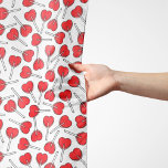 Rode lolly's, hartlolly's, lolly-patroon sjaal<br><div class="desc">Schattige,  leuk en schattig patroon met rode lolly's. Modern en trendy cadeau,  ideaal voor de snoep liefhebber in je leven.</div>