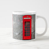 Rode Londense telefooncel Grote Koffiekop (Rechts)
