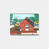 Rode loods op het spoor post-it® notes (Voorkant)