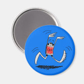 Rode Lopende Blikje Magneet (Voorkant / Achterkant)