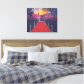 Rode Loper Bekende Nederlander Canvas Afdruk (Insitu (Slaapkamer))