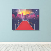 Rode Loper Bekende Nederlander Canvas Afdruk (Insitu (Houten vloer))