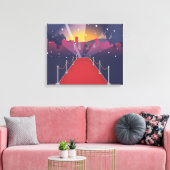 Rode Loper Bekende Nederlander Canvas Afdruk (Insitu (Woonkamer))