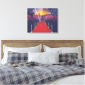Rode Loper Bekende Nederlander Canvas Afdruk (Insitu (Slaapkamer))