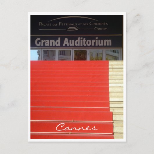 rode loper cannes briefkaart (Voorkant)
