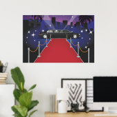 Rode Loper Celebrity Limo Poster (Thuiskantoor)