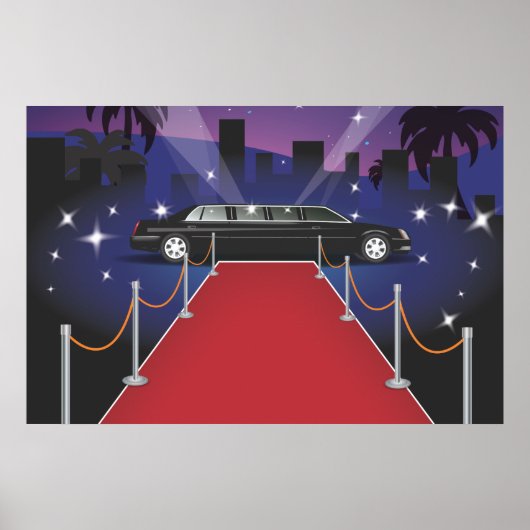 Rode Loper Celebrity Limo Poster (Voorkant)