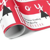 Rode loper door LeahG Kerstgroet Cadeaupapier (Rol Hoek)