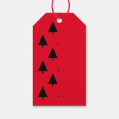 Rode Loper door LeahG - Seizoensgroeten met de fee Cadeaulabel (Achterkant)