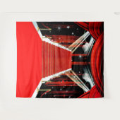 Rode loper foto achtergrond wandkleed (Voorkant (horizontaal))