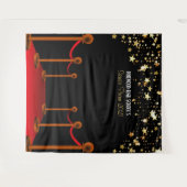 Rode Loper Hollywood Prom Backdrop  Wandkleed (Voorkant (horizontaal))