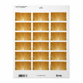 Rode loper Hollywood Star Bat Mitzvah Blank Etiket (Full Sheet)