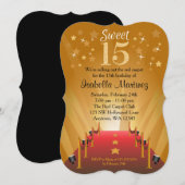 Rode Loper Hollywood Ster Sweet 15 Verjaardag Kaart (Voorkant / Achterkant)