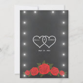 Rode loper-maanlicht kaart (Achterkant)