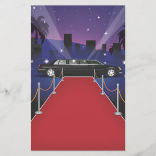 Rode Loper Sterren Limousine Briefpapier