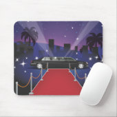 Rode Loper Sterren Limousine Muismat (Met muis)