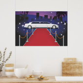 Rode Loper Sterren Limousine Poster (Keuken)