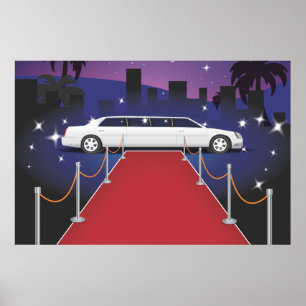 Rode Loper Sterren Limousine Poster
