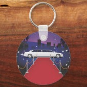 Rode Loper Sterren Limousine Sleutelhanger (Voorkant)