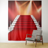 rode loper wandkleed (In situ)