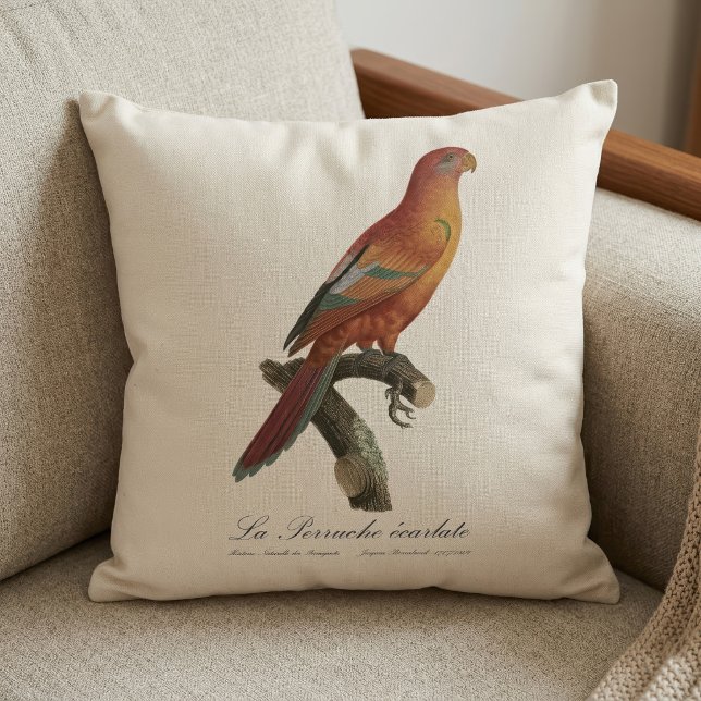 Rode Lori of Eos Bornea, Trichoglossus borneus Kussen (Red Lory or Eos Bornea, Trichoglossus borneus. Throw Pillow)