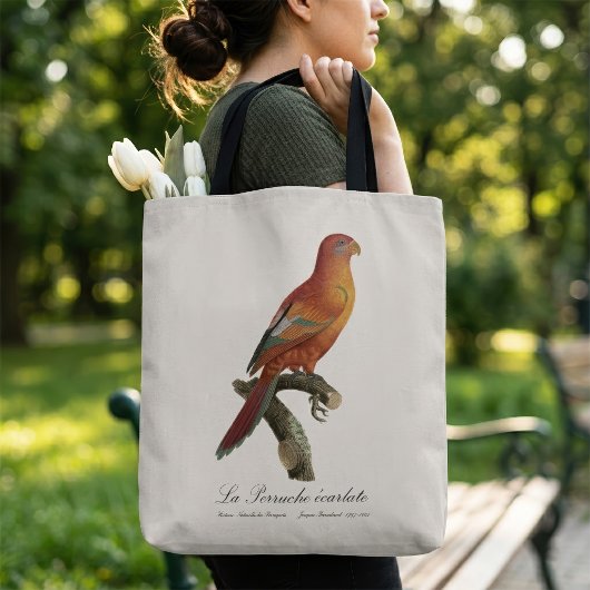 Rode Lori of Eos Bornea, Trichoglossus borneus Tote Bag