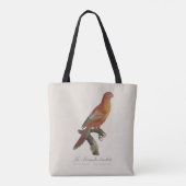 Rode Lori of Eos Bornea, Trichoglossus borneus Tote Bag (Achterkant)