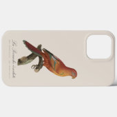 Rode Lori of Eos Borneo, Trichoglossus borneus Case-Mate iPhone Case (Achterkant (horizontaal))