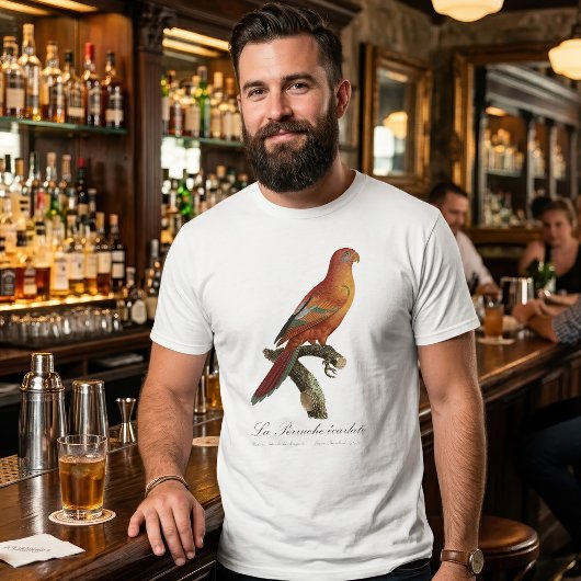 Rode Lori of Eos Borneo, Trichoglossus borneus T-shirt