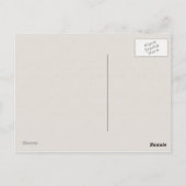 Rode Lotus Flower Briefkaart (Achterkant)