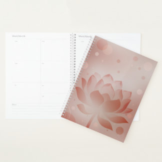 Rode Lotus Glow Hardcover Planner