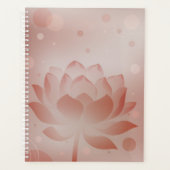 Rode Lotus Glow Hardcover Planner (Voorkant)