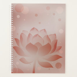 Rode Lotus Glow Hardcover Planner
